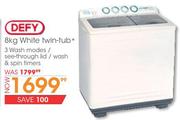 Defy 8Kg White Twin-Tub
