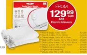 SCE Electric Blankets Non-Fit Double 150 x 110cm-Each