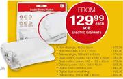 SCE Electric Blankets Deluxe Single 180 x 91 x 40cm-Each