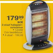 SCE 3-Staaf Halogeenverwarmer 1400W-Elk