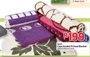 Sesli Cape Double Printed Blanket -200 x 230cm Each
