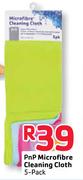 PnP Microfibre Cleaning Cloth-5-Pack