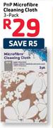 PnP Microfibre-Cleaning Cloth-3-Pack