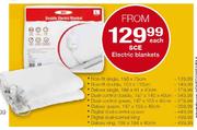 SCE Deluxe Single Electric Blanket-188 x 91 x 40cm