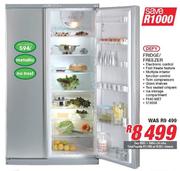Defy Metallic Fridge/Freezer Gross Capacity 594L F640 MET