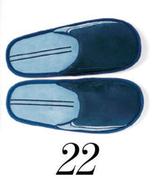 Navy Stripe Slippers