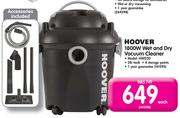 Hoover 1800W Wet And Dry Vacuum Cleaner HWD20