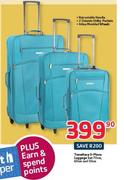 Travelluxe 3-Piece Luggage Set 70cm, 60cm And 50cm-Per Set