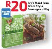 Fry's Meat Free Braai Style Sausages-380g