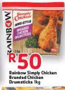 Rainbow Simply Chicken Breaded Chicken Drumsticks