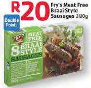 Fry's Meat Free Braai Style Sausages-380gm