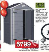 H&H Collection 6x3 Manor Shed