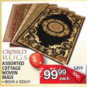 Crossley Rugs Assorted Cottage Woven Rugs-80cmx120cm Each