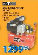 Mat-Air 24L Compressor AIR2000