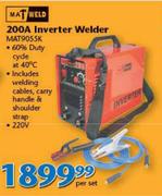 Mat Weld 200A Inverter Welder MAT9055K