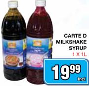 Carte D Milkshake Syrup-1x1L