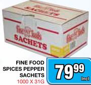 Fine Food Spices Pepper Sachets-1000x31g