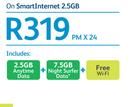 Samsung Galaxy Tab 3 10.1-On SmartInternet 2.5GB