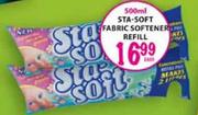 Sta-Soft Fabric Softener Refill-500ml Each