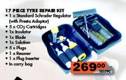 17 Piece Tyre Repair Set