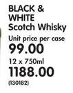 Black White Scotch Whisky-12x750ml