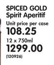 Spiced Gold Spirit Aperitif-12x750ml