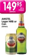 Amstel Lager NRB Or Can-24x330ml