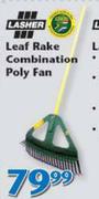 Lasher Leaf Rake Combination Poly Fan