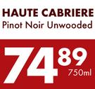 Haute Cabriere Pinot Noir Unwooded-750ml