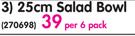 Aro 25cm Salad Bowl-Per 6 Pack