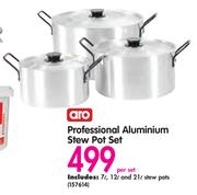Aro Professional Aluminium Stew Pot Set