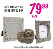 Gift Frames Or Rose Jewel Box-Each