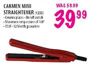 Carmen Mini Straightener(1235)-15W 
