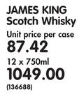 James King Scotch Whisky-12x750ml