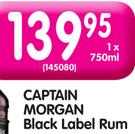 Captain Morgan Black Label Rum-750ml