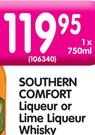 Southern Comfort Liqueur or Lime Liqueur Whisky-750ml Each