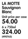 La Motte Sauvignon Blanc-6 x 750ml