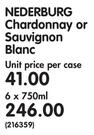 Nederburg Chardonnay or Sauvignon Blanc-6 x 750ml