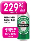 Heineken Lager Can-24 x 440ml
