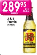 J & B Premix-24x330ml