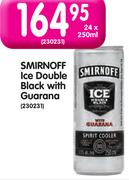 Smirnoff Ice Double Black With Guarana-24x250ml