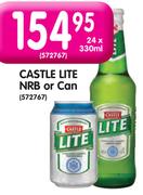 Castle Lite NRB Or Can-24x330ml