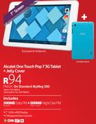 Alcatel One Touch Pop 7 3G Tablet+ Jelly Cover-On Standard MyMeg 500