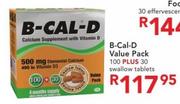 B-Cal-D Value Pack 100's Plus 30's Swallow Tablets