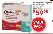 Diabecinn Original Value Pack 30's Capsules Plus Feetcare Cream