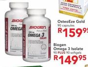 Biogen Omega 3 Isolate 90's Plus 90's Softgels
