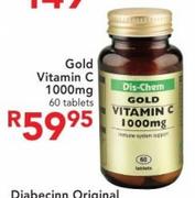 Gold Vitamin C 1000mg Tablets-60's
