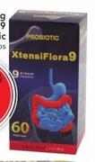 Healthy Living XtensiFlora9 Probiotic Vegicaps-60's Each 