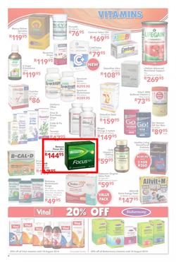 Dischem : Winter Savings (Valid until 10 Aug 2014), page 8