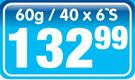 Knorrox Stock Cubes-60g/40 x 6's